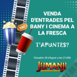 Cinema a la Fresca (dissabte 28 d’agost a les 21.05h)