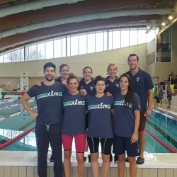 Competició màsters de natació El Prat