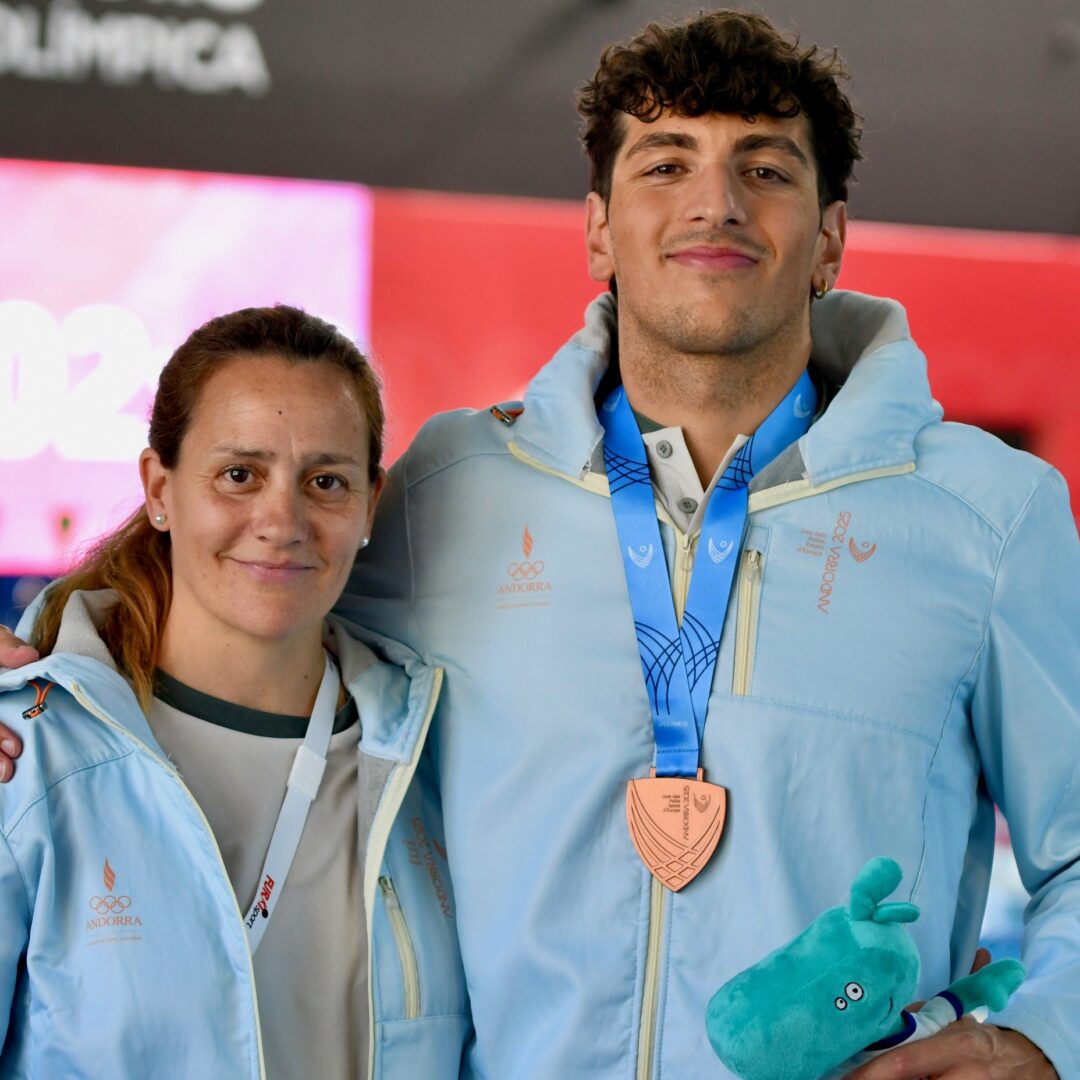 Bronze de Patrick Pelegrina als Jocs dels Petits Estats