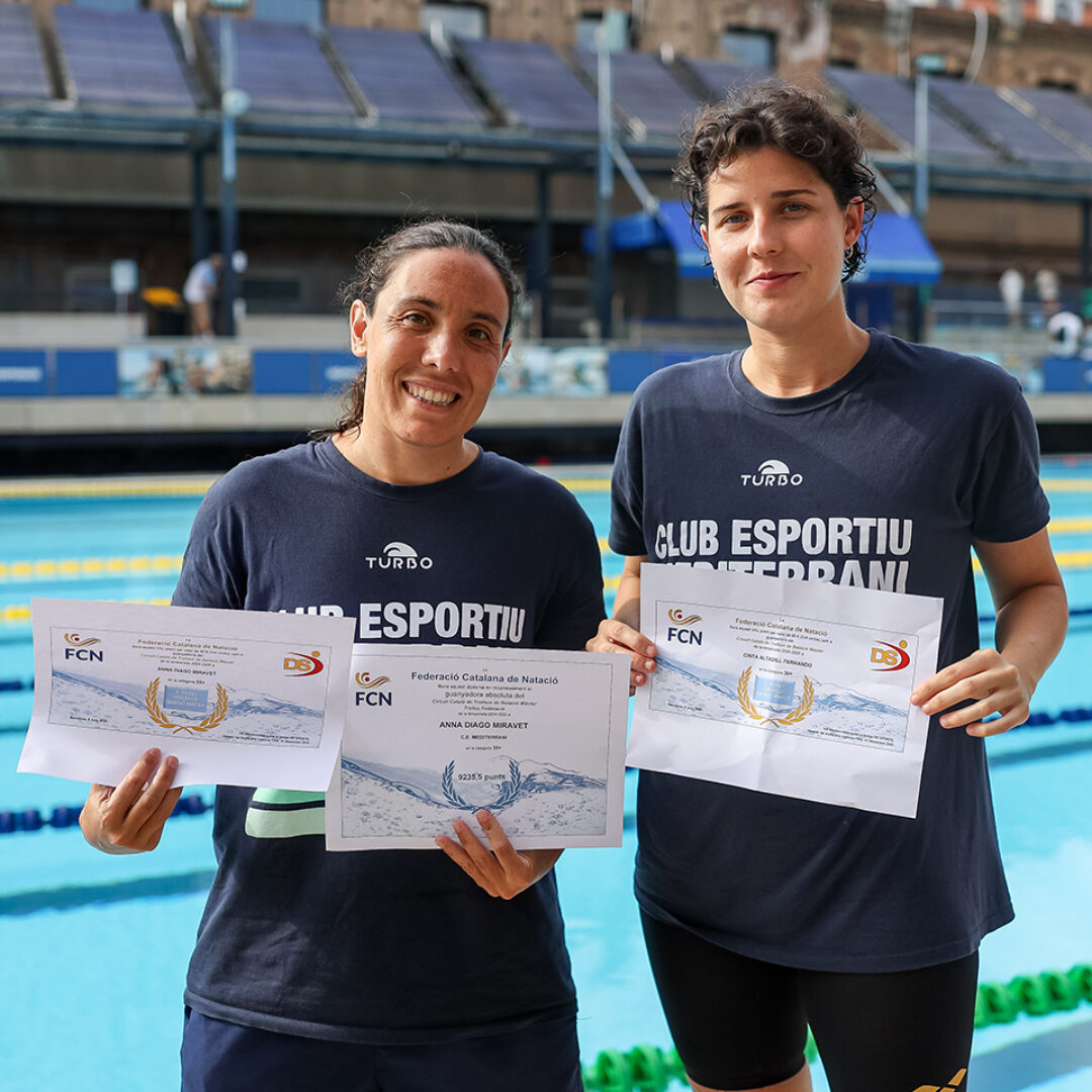 Lliurament de premis del Circuit Català Trofeus Natació Màsters