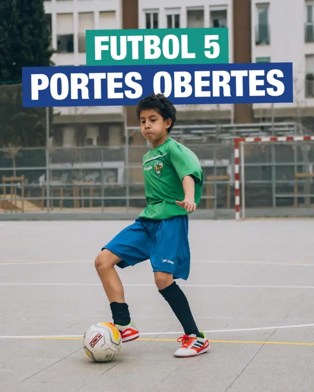 𝐉𝐎𝐑𝐍𝐀𝐃𝐄𝐒 𝐏𝐎𝐑𝐓𝐄𝐒 𝐎𝐁𝐄𝐑𝐓𝐄𝐒 𝐅𝐔𝐓𝐁𝐎𝐋 ⚽️

El Club Esportiu Mediterrani organitza unes Jornades de Portes Obertes de Futbol 5 🥅

Si tens ganes de jugar, passar-ho bé i fer equip, vine a provar!

📅 Setmana del 𝟐 𝐚𝐥 𝟔 𝐝𝐞 𝐣𝐮𝐧𝐲 Dies i horaris en funció de l’any de naixement:
🔹 𝟐𝟎𝟏𝟑 𝐚𝐥 𝟐𝟎𝟏𝟒: Dilluns i dimecres, de 17:30 a 18:30 h
🔹 𝟐𝟎𝟏𝟓 𝐚𝐥 𝟐𝟎𝟏𝟔: Dimarts i dijous, de 17:30 a 18:30 h
🔹 𝟐𝟎𝟎𝟖, 𝟐𝟎𝟎𝟗 𝐢 𝟐𝟎𝟏𝟎: Dilluns i dimecres, de 18:30 a 19:30 h
🔹 𝟐𝟎𝟏𝟏, 𝟐𝟎𝟏𝟐 𝐢 𝟐𝟎𝟏𝟑: Dimarts i dijous, de 18:30 a 19:30 h
🔹 𝟐𝟎𝟎𝟕 𝐚𝐥 𝟐𝟎𝟎𝟖: Dilluns i dimecres, de 19:30 a 20:30 h

📍 Escola Lluís Vives (carrer Canalejas 107, 08028 Barcelona)

𝐈𝐧𝐬𝐜𝐫𝐢𝐩𝐜𝐢𝐨𝐧𝐬
Inscripcions gratuïtes.
Ompliu el 𝐟𝐨𝐫𝐦𝐮𝐥𝐚𝐫𝐢 𝐝’𝐢𝐧𝐬𝐜𝐫𝐢𝐩𝐜𝐢𝐨́ que trobareu al web 𝐜𝐥𝐮𝐛𝐞𝐬𝐩𝐨𝐫𝐭𝐢𝐮𝐦𝐞𝐝𝐢𝐭𝐞𝐫𝐫𝐚𝐧𝐢.𝐜𝐨𝐦

T’hi esperem
#cemediterrani #futbol